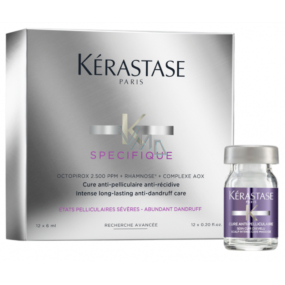 Kérastase Specifique Cure Anti-Pelliculaire 4 týdenní kúra pro léčbu pokožky s lupy 12 x 6 ml