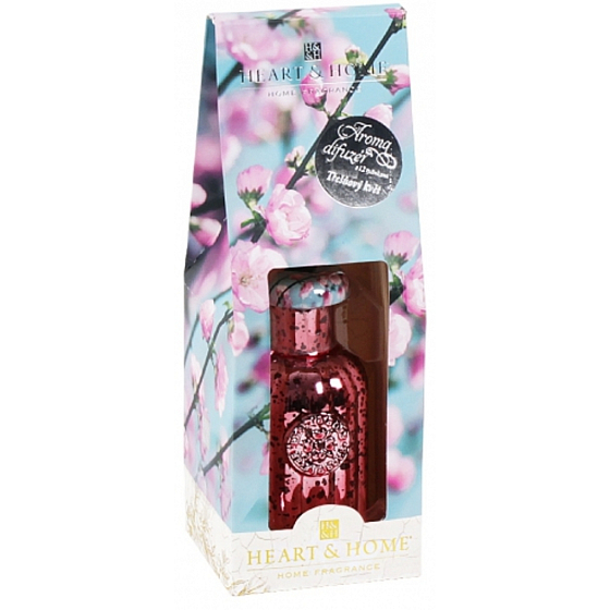 Heart & Home Třešňový květ difuzér 12 tyčinek 90 ml