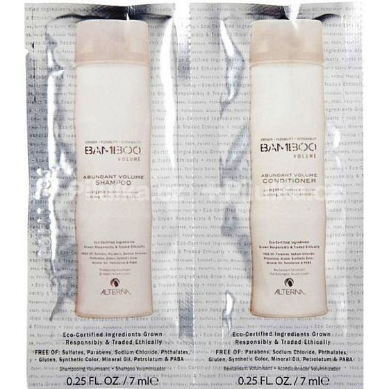 Alterna Bamboo Volume Abundant vzorek šamponu a kondicionéru pro maximální objem 2 x 7 ml