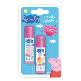 Peppa Pig - Prasátko Pepa balzám na rty Jahoda a Vanilka 2 x 4,2 g