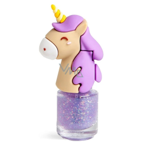 Martinelia Unicorn lak na nehty fialová se třpytkami pro děti 34 g
