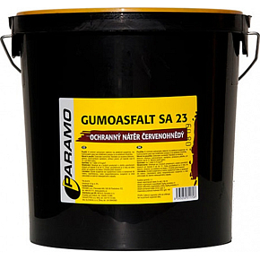 Gumoasfalt SA 23 asfaltový nátěr na opravu střech, červenohnědý, 10 kg