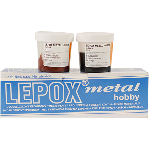 Lepox Metal Hobby dvousložkový epoxidový tmel 100 g + 50g Lepox Metal Hobby dvousložkový epoxidový tmel 100 g + 50g