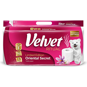 Velvet 3vrstvý toaletní papír 8 rolí