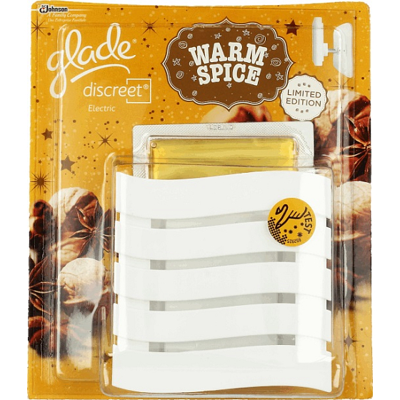Glade Warm Spice Discreet electric elektrický osvěžovač vzduchu 8 g