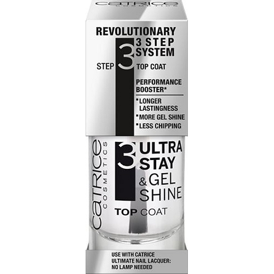 Catrice Ultra Stay & Gel Shine Top Coat krycí lak na nehty 10 ml