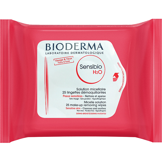 Bioderma Sensibio H2O micelární ubrousky 25 kusů