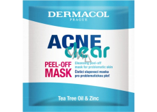 Dermacol Acneclear Peel-off mask čisticí slupovací pleťová maska 8 ml
