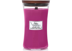 WoodWick Wild Berry & Beets - Lesní ovoce a řepa vonná svíčka s dřevěným knotem a víčkem sklo velká 609,5 g
