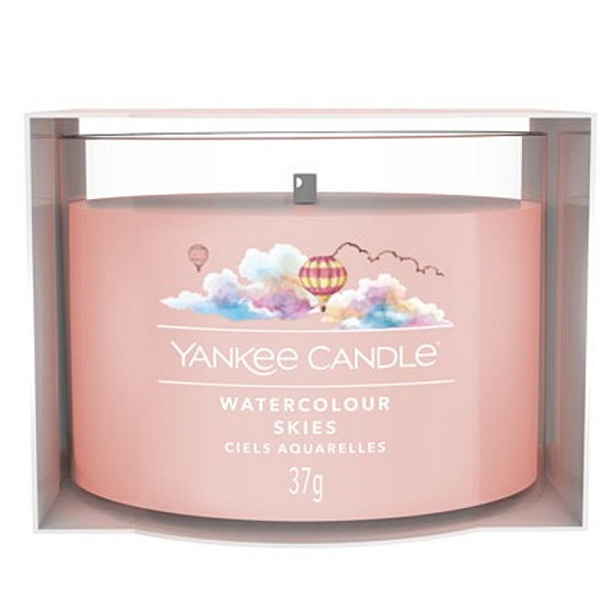 Yankee Candle Watercolour Skies - Akvarelová obloha vonná svíčka votivní sklo 37 g