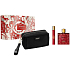 Versace Eros Flame parfémovaná voda 100 ml + cestovní sprej 10 ml + kosmetická taška, dárková sada pro muže
