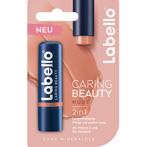 Labello Caring Beauty Nude barevný balzám na rty, 4,8 g Labello Caring Beauty Nude barevný balzám na rty, 4,8 g