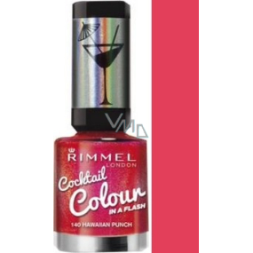Rimmel London Cocktail Colour lak na nehty 140 Hawaiian Punch 8 ml