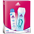 Adidas Cool & Care 48h Fresh Cooling antiperspitant deodorant sprej pro ženy 150 ml + Fresh sprchový gel 250 ml, kosmetická sada