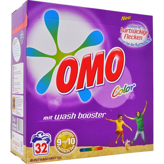 Omo Color prášek na praní, barevné prádlo 32 dávek 2,72 kg