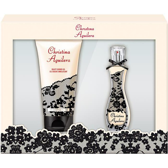 Christina Aguilera Signature parfémovaná voda pro ženy 15 ml + sprchový gel 50 ml, dárková sada 2015