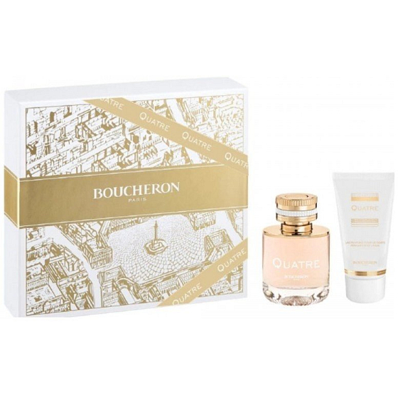 Boucheron Quatre Femme parfémovaná voda pro ženy 50 ml + tělové mléko 100 ml, dárková sada