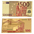 Talisman Zlatá plastická bankovka 500 EUR