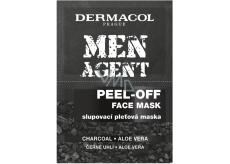 Dermacol Men Agent slupovací pleťová maska pro muže 2 x 7,5 ml