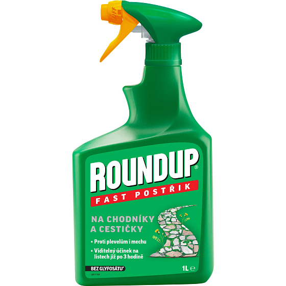 Roundup Fast postřik na plevel pro chodníky a cestičky, 1 l