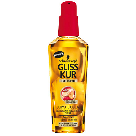 Gliss Kur Ultimate Color elixír s oleji pro barvené vlasy 75 ml