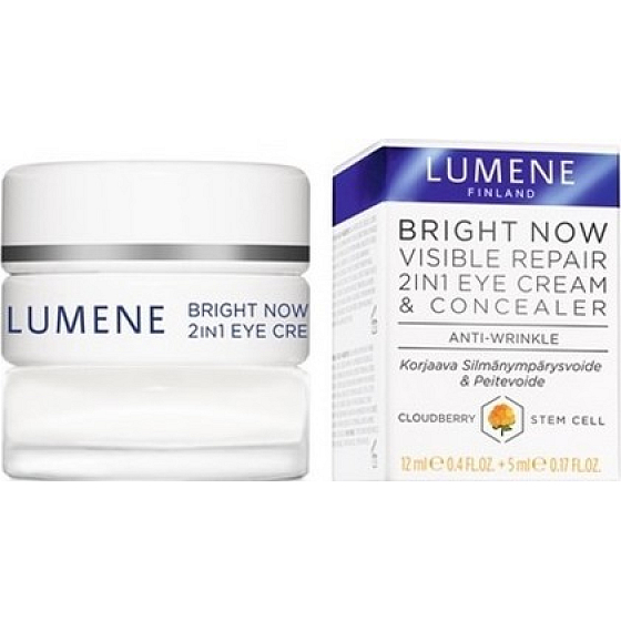 Lumene Bright Now Visible Repair 2v1 oční krém 12 ml a korektor 5 ml