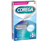 Corega Tabs Whitening čisticí tablety na zubní náhrady protézy 30 kusů