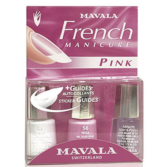 Mavala French Manicure Pink francouzská manikúra lak na nehty 3 x 5 ml