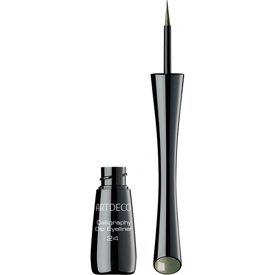Artdeco Calligraphy Dip Eyeliner tekutá linka na oči 24 Cosmic Green 2,5 ml
