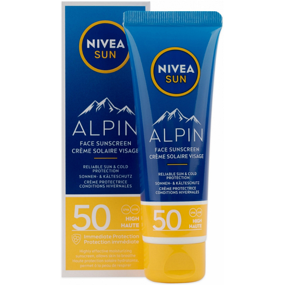 Nivea Sun Alpin OF 50 pleťový krém na opalování 50 ml