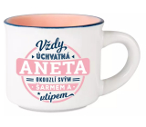 Albi Espresso hrneček Aneta - Vždy úchvatná, okouzlí svým šarmem a vtipem 45 ml
