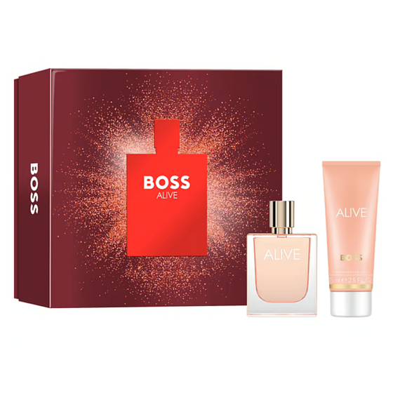 Hugo Boss Alive parfémovaná voda 50 ml + tělové mléko 75 ml, dárková sada pro ženy