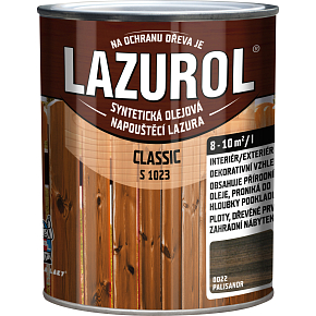Lazurol Classic S1023 tenkovrstvá lazura na dřevo s obsahem olejů, 0022 palisandr, 750 ml Lazurol Classic S1023 tenkovrstvá lazura na dřevo s obsahem olejů, 0022 palisandr, 750 ml