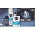Nivea Men Cool balzám po holení 100 ml + gel na holení 200 ml + antiperspirant roll-on 50 ml + balzám na rty 4,8 g, kosmetická sada