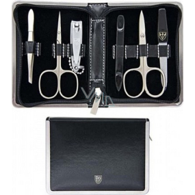 Kellermann 3 Swords Luxusní manikúra 6 dílná Articial Leather Black z vysoce kvalitní umělé kůže Black 5217 P N