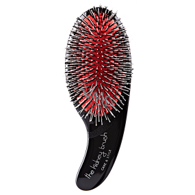 Olivia Garden The Kidney Brush Care & Style Black rozčesávací kartáč s kombinovanými, nylonovými a přírodními kačními štětinami