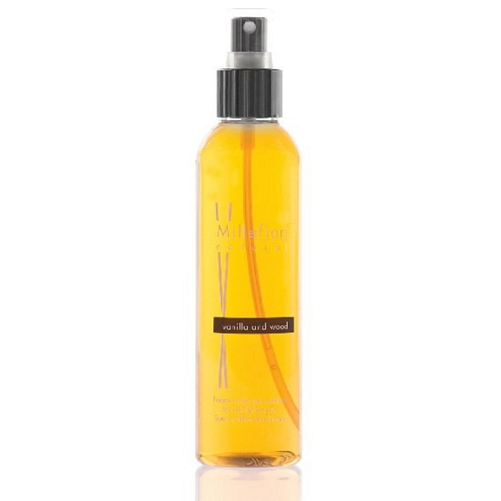 Millefiori Milano Natural Vanilla & Wood - Vanilka a Dřevo Bytový sprej pohlcovač pachů 150 ml