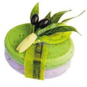 Le Chatelard Levandule toaletní mýdlo 100 g + Olivové listy toaletní mýdlo 100 g, kosmetická sada