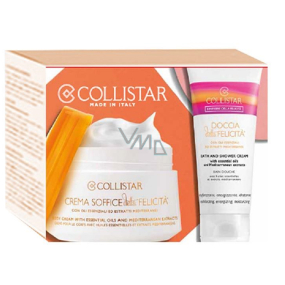 Collistar Crema Soffice della Felicita tělový krém 200 ml + Doccia Della Felicita sprchový gel 50 ml, kosmetická sada