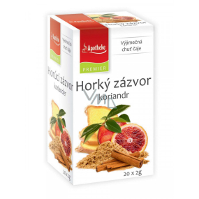 Apotheke Natur Horký zázvor a koriandr bylinný čaj napomáhá k trávení, dýchání a duševní pohodě 20 x 2 g