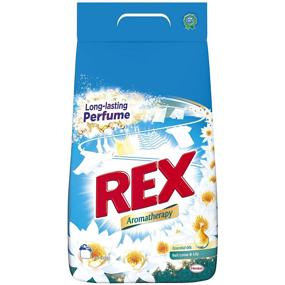 Rex Bali Lotus & Lily Aromatherapy prací prášek na bílé i barevné prádlo 18 dávek 1,17 kg