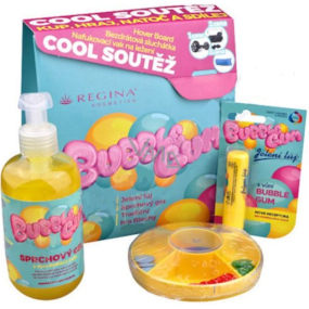 Regina Bubble Gum sprchový gel s žvýkačkovou vůní 500 ml + Bubble Gum jelení lůj s žvýkačkovou vůní 4,5 g + Blechy tradiční hra pro děti, kosmetická sada