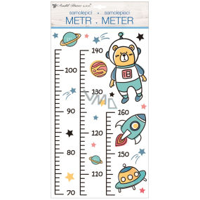 Samolepky na zeď dětský metr Vesmír, do 160 cm