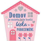 Albi Závěsná plaketka domeček Domov 9 x 10 cm