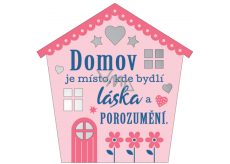Albi Závěsná plaketka domeček Domov 9 x 10 cm