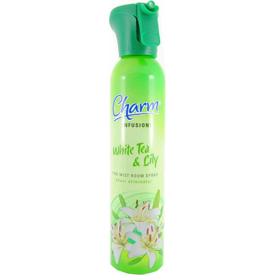 Charm Infusions White Tea & Lily - Bílý čaj a lilie osvěžovač vzduchu s rozprašovačem 240 ml