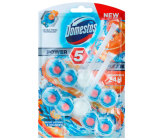 Domestos Power 5 Platinum Blue Lotus & Orange WC tuhý blok 2 x 55 g