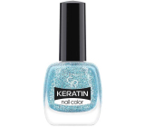 Golden Rose Keratin Nail Color Glitter lak na nehty 411 10,5 ml