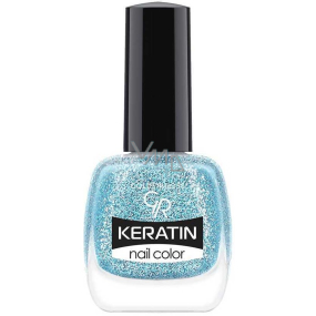 Golden Rose Keratin Nail Color Glitter lak na nehty 411 10,5 ml