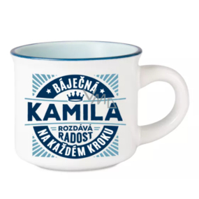 Albi Espresso hrneček Kamila - Báječná, rozdává radost na každém kroku 45 ml